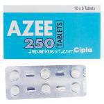 Azee-250　アジー、ジェネリックジスロマック、アジスロマイシン250mg